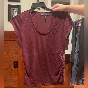 WHBM tee with ruched sides